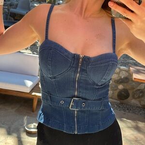 Haute Monde Denim Corset